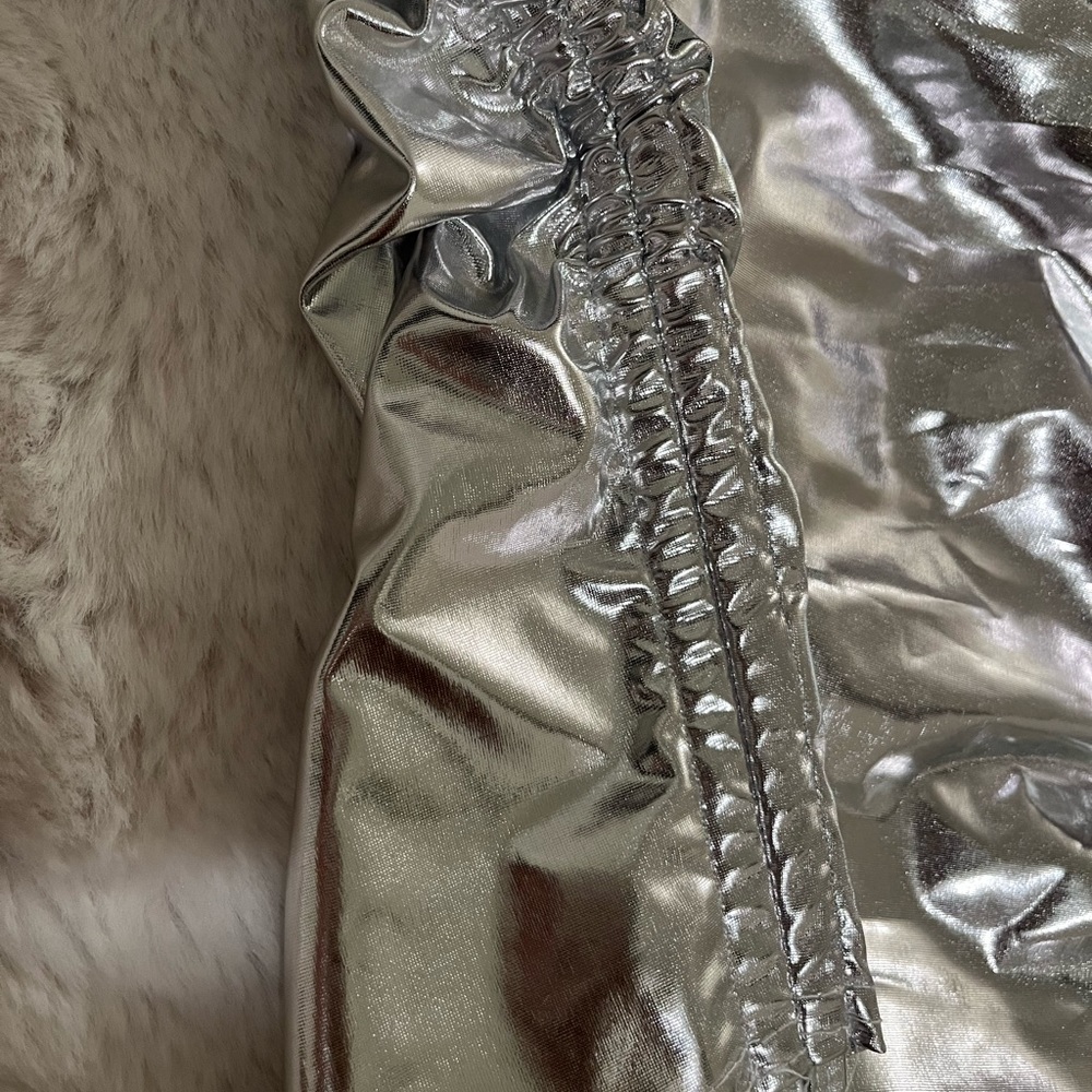 Silver Metallic Skirt